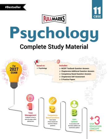Book cover number 1 for Psychology Complete Study Material CBSE Class 11 (For 2027 Exam) written by NA published by Full Marks Pvt. Ltd.