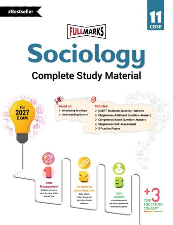 Book cover number 1 for Sociology Complete Study Material CBSE Class 11 (For 2027 Exam) written by NA published by Full Marks Pvt. Ltd.