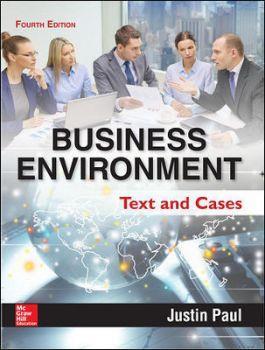 Book cover number 1 for Business Environment : Text And Cases written by Justin Paul published by McGraw Hill Education Private Limited