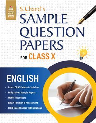 Book cover number 1 for S Chand’s Sample Question Papers English For Class 10 written by NA published by S. Chand Publishing