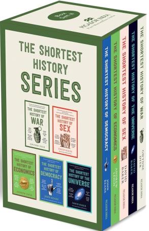 Book cover number 1 for The Shortest History Series - War, Sex, Economics, Democracy & the Universe (Set of 5 Books) written by Various published by Picador