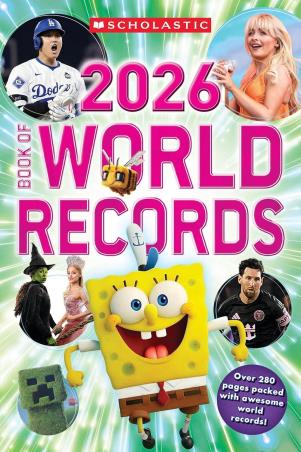 Book cover number 1 for Book Of World Records 2026 written by NA published by Scholastic