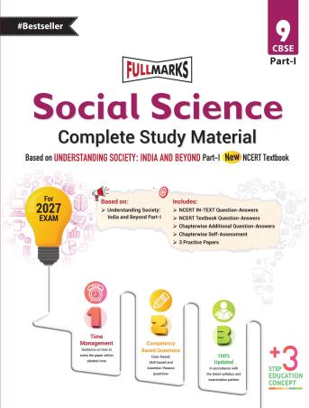 Book cover number 1 for Social Science CBSE Class 9 Part-1 (Complete Study Material) For 2027 Exam written by NA published by Full Marks Pvt. Ltd.