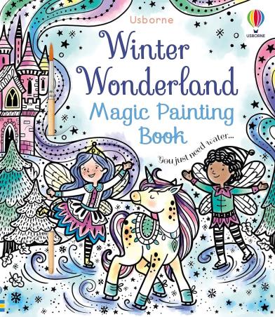 Book cover number 1 for Winter Wonderland Magic Painting Book written by Abigail Wheatley, Barbara Bongini published by Usborne
