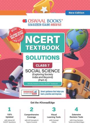 Book cover number 1 for Oswaal NCERT Textbook Solutions Class 7 Social Science Part-2 (New Edition) written by NA published by Oswaal Books