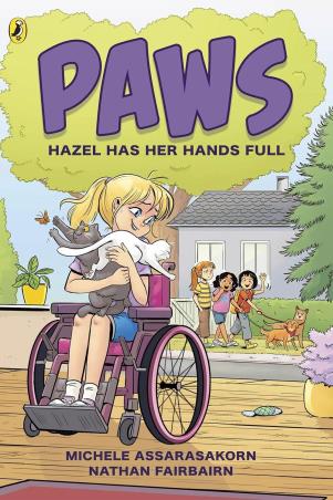 Book cover number 1 for Paws : Hazel Has Her Hands Full written by Nathan Fairbairn published by Puffin