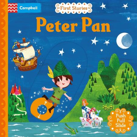 Book cover number 1 for First Stories : Peter Pan written by Miriam Bos published by Campbell Books