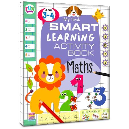 Book cover number 1 for My First Smart Learning Activity Book Maths (Age 3-4) written by NA published by Hello Friend
