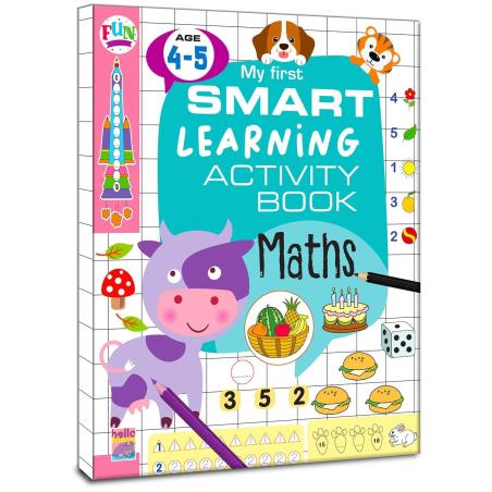 Book cover number 1 for My First Smart Learning Activity Book Maths (Age 4-5) written by NA published by Hello Friend