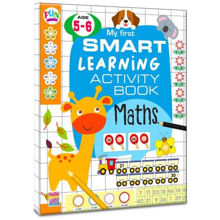 Book cover number 1 for My First Smart Learning Activity Book Maths (Age 5-6) written by NA published by Hello Friend