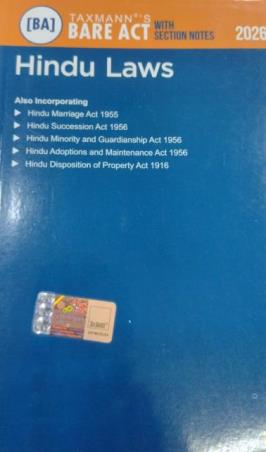 Book cover number 1 for HIndu Laws : Bare Act H-1 2026 written by NA published by Taxmann Publications Pvt. Ltd.