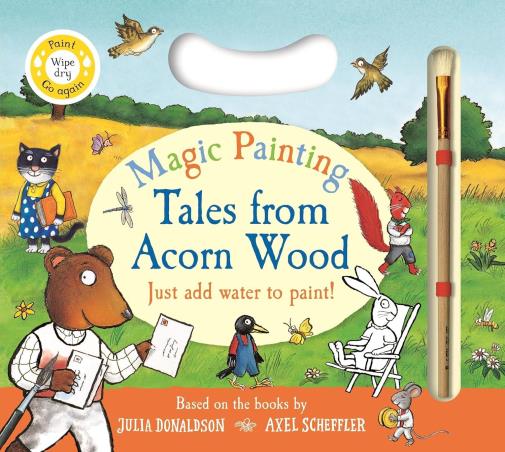 Book cover number 1 for Magic Painting Tales From Acorn Wood written by Julia Donaldson published by Pan Macmillan