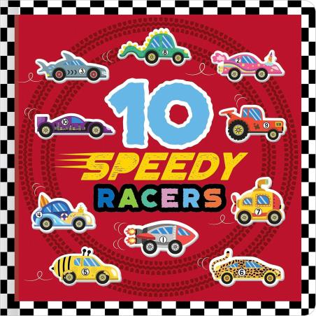Book cover number 1 for 10 Speedy Racers written by Sophie Collingwood published by Make Believe Ideas Ltd.