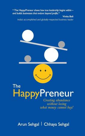 Book cover number 1 for The Happy Preneur written by Arun Sehgal, Chhaya Sehgal published by Popular Prakashan