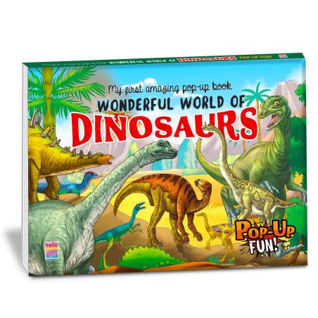 Book cover number 1 for My First Amazing Pop-Up Book Wonderful World Of Dinosaurs written by NA published by Brijbasi Art Press Ltd