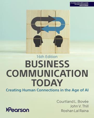 Book cover number 1 for Business Communication Today written by Courtland L. Bovee, John V. Thill, Roshan Lal Raina published by Pearson Education