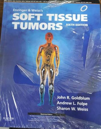 Book cover number 1 for Enzinger And Weiss's Soft Tissue Tumors written by John R. Goldblum, Andrew L. Folpe, Sharon W. Weiss published by Elsevier