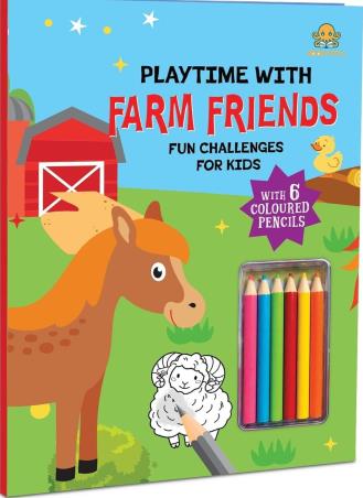 Book cover number 1 for Playtime With Farm Friends - Fun Challenges For Kids written by NA published by Booktopus