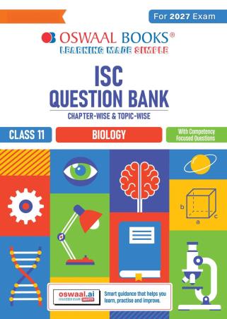 Book cover number 1 for Oswaal ISC Question Bank Biology Class 11 (For 2027 Exam) written by NA published by Oswaal Books