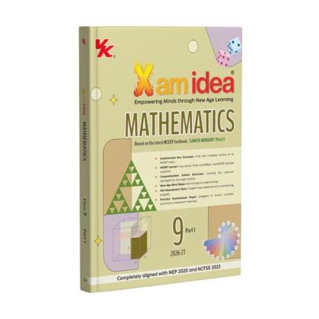 Book cover number 1 for Xam Idea Mathematics Textbook 'Ganita Manjari' (Part-1) Class 9 (2026-27) written by NA published by VK Global Publications Pvt. Ltd.