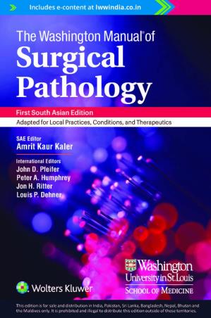 Book cover number 1 for The Washington Manual Of Surgical Pathology written by Amrit Kaur Kaler published by Wolters Kluwer