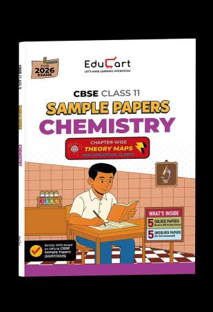 Book cover number 1 for CBSE Sample Papers Chemistry Class 11 (For 2026 Exams) written by NA published by Educart