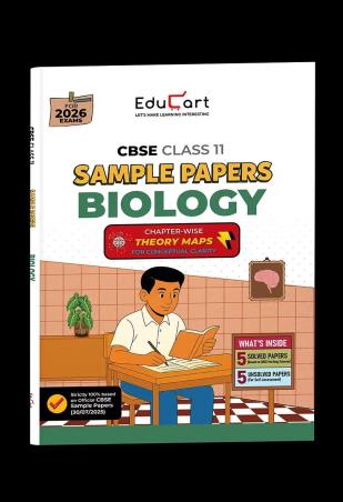 Book cover number 1 for CBSE Sample Papers Biology Class 11 (For 2026 Exams) written by NA published by Educart