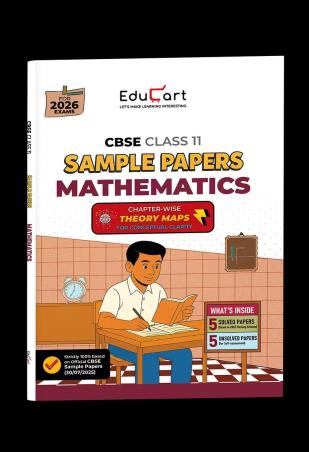 Book cover number 1 for CBSE Sample Papers Mathematics Class 11 (For 2026 Exams) written by NA published by Educart