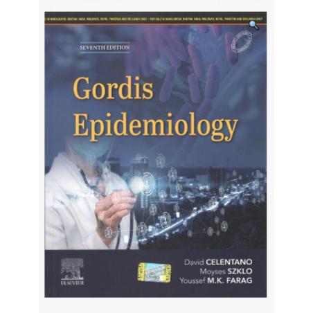 Book cover number 1 for Gordis Epidemiology written by Moyses Szklo, David Celentano, M. K. Farag published by Elsevier