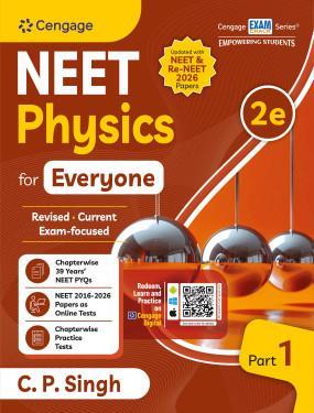 Book cover number 1 for NEET Physics for Everyone: Part 1 written by C. P. Singh published by Cengage Learning India Private Limited