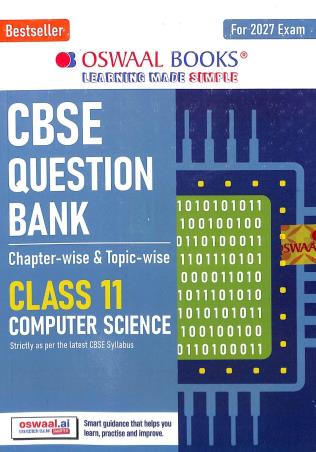 Book cover number 1 for Oswaal CBSE Question Bank Class 11 Computer Science (For 2027 Exam) written by NA published by Oswaal Books