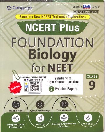 Book cover number 1 for NCERT Plus Foundation Biology For NEET : Class 9 written by NA published by Cengage Learning India Private Limited