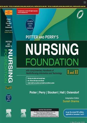 Book cover number 1 for Potter and Perry’s Nursing Foundation (1 And 2) with Complimentary Handbook of Health/ Nursing Infor written by Suresh Sharma published by Elsevier