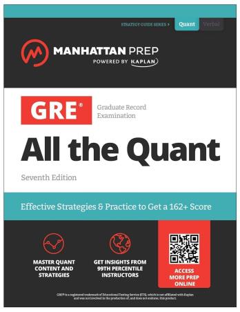 Book cover number 1 for GRE All The Quant written by Manhattan Prep published by Manhattan Prep