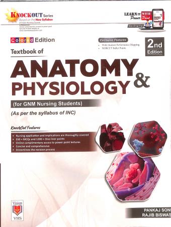 Book cover number 1 for Textbook Of Anatomy & Physiology written by Pankaj Soni, Rajib Biswas published by Vision Health Sciences Publisher