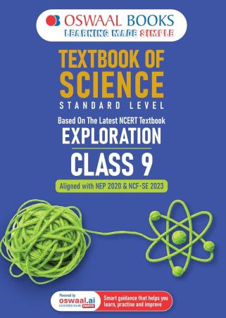Book cover number 1 for Oswaal Textbook of Science Standard Level Exploration Class 9 (NEP 2020 & NCF-SE 2023) written by NA published by Oswaal Books
