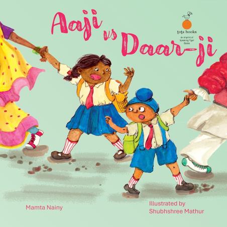 Book cover number 1 for Aaji vs Daar-ji written by Mamta Nainy published by Speaking Tiger Publishing Private Limited