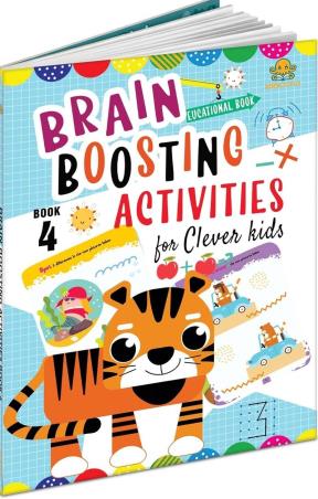 Book cover number 1 for Brain Boosting Activities For Clever Kids Book 4 written by NA published by Booktopus