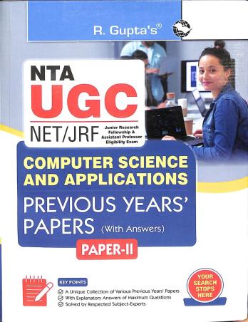 Book cover number 1 for NTA UGC NET/JRF Computer Science & Applications Previous Years' Papers Paper-2 written by R. Gupta published by Ramesh Publishing House