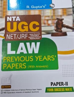 Book cover number 1 for R. Gupta's NTA UGC NET/JRF Law Previous Years' Papers (Paper-2) written by NA published by Ramesh Publishing House