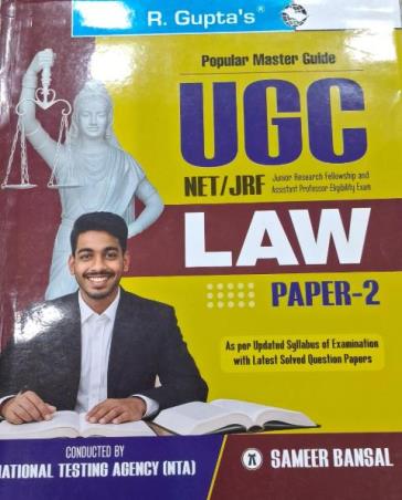 Book cover number 1 for R. Gupta's Popular Master Guide UGC NET/JRF Law (Paper-2) written by Sameer Bansal published by Ramesh Publishing House