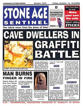 Book cover number 1 for Stone Age Sentinel written by Paul Dowswell, Fergus Fleming published by Usborne