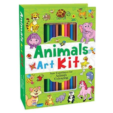 Book cover number 1 for Animals Art Kit written by NA published by Brijbasi Art Press Ltd