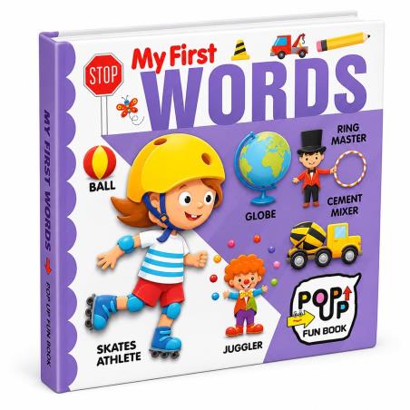 Book cover number 1 for My First Words - Pop-Up Fun Book written by Mamta Garg published by Hello Friend