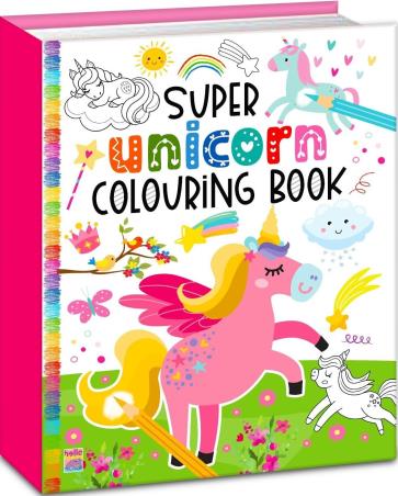 Book cover number 1 for Super Unicorn Colouring Book written by NA published by Brijbasi Art Press Ltd