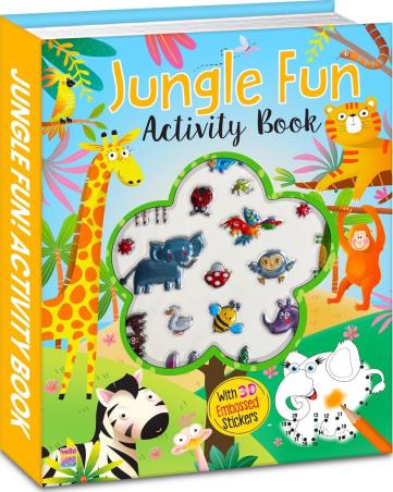 Book cover number 1 for Jungle fun Activity Book written by NA published by Brijbasi Art Press Ltd