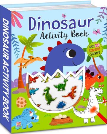 Book cover number 1 for Dinosaur Sticker Book written by NA published by Brijbasi Art Press Ltd