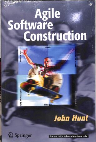 Book cover number 1 for Agile Software Construction written by John Hunt published by Springer