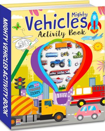 Book cover number 1 for Mighty Vehicles Activity Book written by NA published by Brijbasi Art Press Ltd