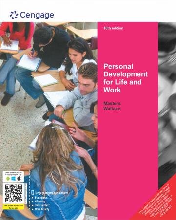 Book cover number 1 for Personal Development for Life and Work written by Harold R. Wallace, Ann Masters published by Cengage Learning India Private Limited